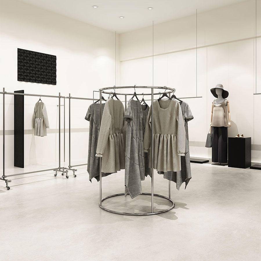 GIÁ TREO QUẦN ÁO TRANG TRÍ SHOP THỜI TRANG, CỬA HÀNG INOX 304-NHẬN THI CÔNG SHOP TẠI TP HCM