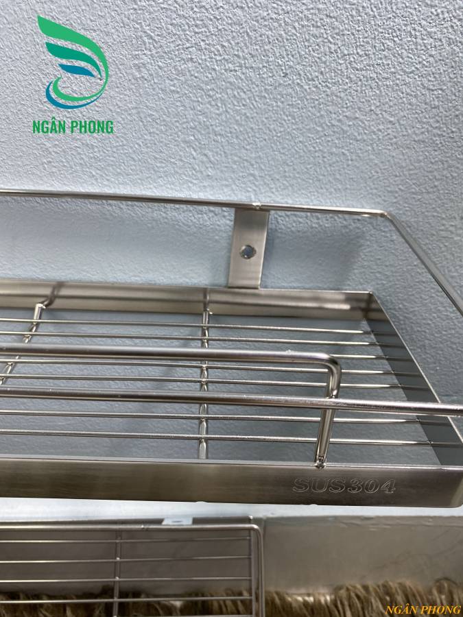 KỆ GIA VỊ GẮN TƯỜNG INOX 304-60 CM